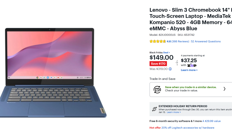 This accurate Lenovo Chromebook is nice $149 in an early Gloomy Friday deal