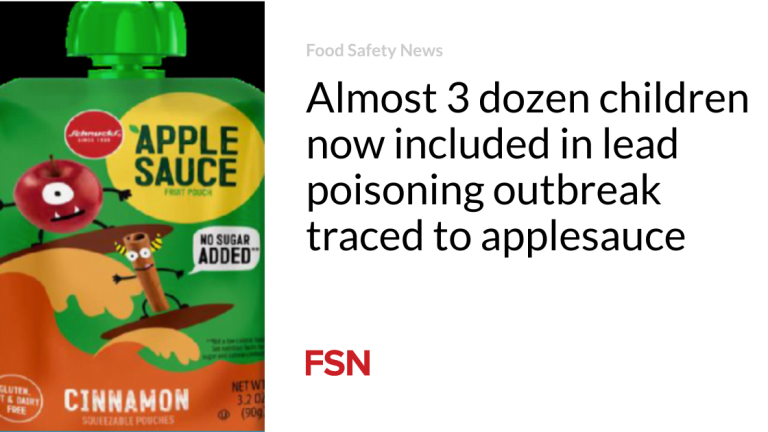 Nearly 3 dozen childhood now incorporated in lead poisoning outbreak traced to applesauce