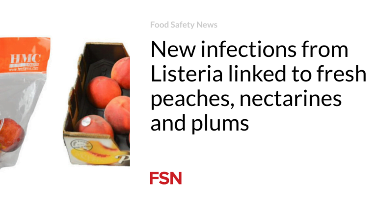 Unusual infections from Listeria linked to contemporary peaches, nectarines and plums