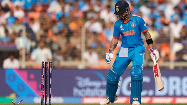 India vs Australia LIVE: Cricket World Cup final accept and updates as Kohli out for 54 but KL Rahul passes 50