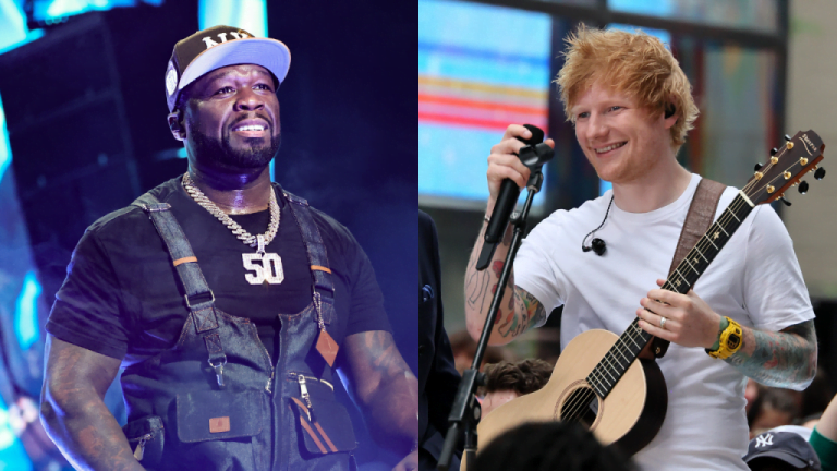 50 Cent Welcomes “Monster” Ed Sheeran To Create At London Stay performance