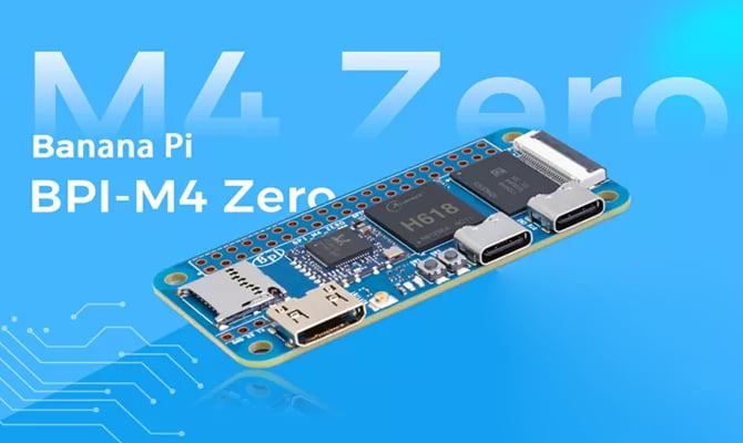 Banana BPI-M4 Zero: New single-board laptop debuts with Raspberry Pi Zero 2 W create ingredient