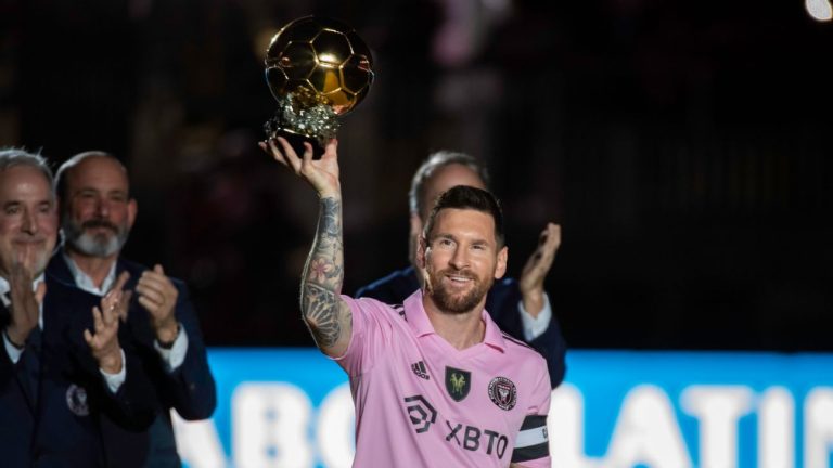 Messi celebrates 8th Ballon d’Or with Miami followers