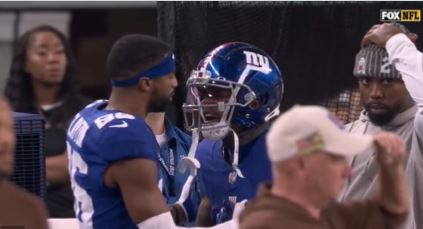 Sterling Shepard, Darius Slayton contain heated substitute as Giants’ frustration spills over